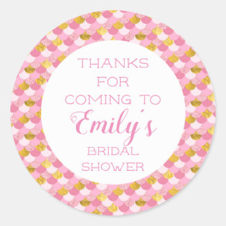 Autocollants de remerciement pour fête de sirène r