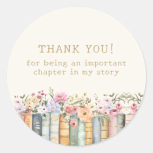 Autocollants de remerciement sur le thème du livre