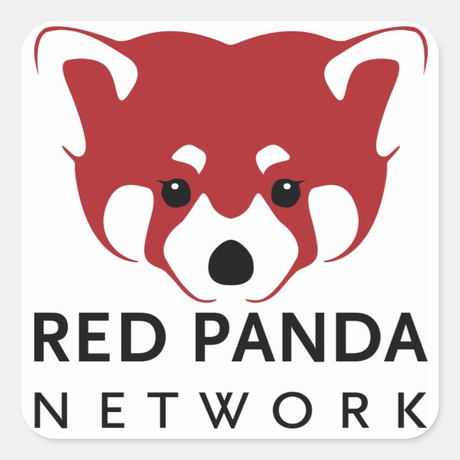 Autocollants de réseau de panda rouge (Devant)