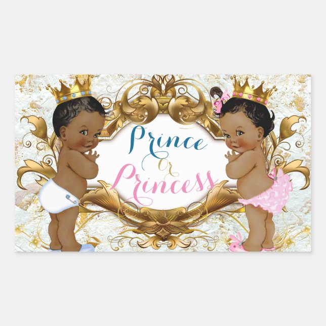 Autocollants de révélation de genre Prince & Princ (Devant)