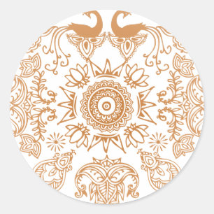 Autocollants de roche de henné