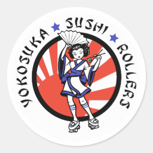 Autocollants de rouleaux de sushi de Yokosuka