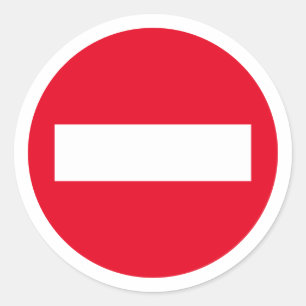 Autocollants de signalisation rouge STOP - Ne pas