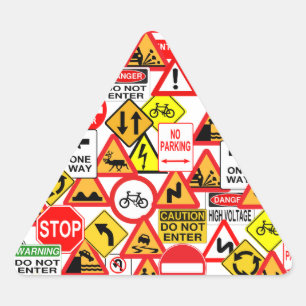 autocollants de signalisation routière