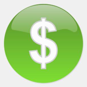 autocollants de signe dollar