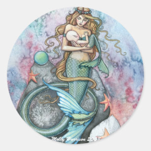 Autocollants de sirène d'amour éternel par Molly H