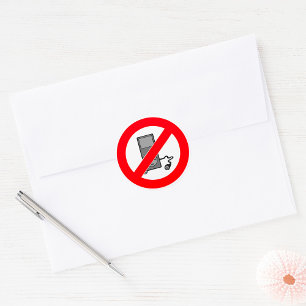 Autocollants de symbole de non-musique