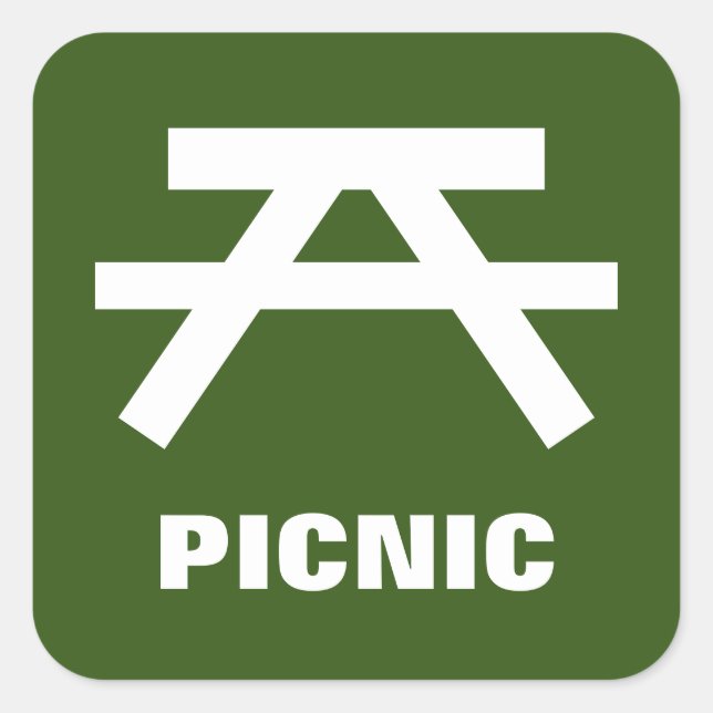 Autocollants de table de pique-nique (Devant)