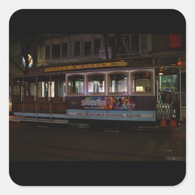 Autocollants de téléphérique San Francisco (Devant)