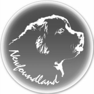 Autocollants de Terre-Neuve Décalages de Chien à C