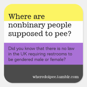 Autocollants de toilette publique