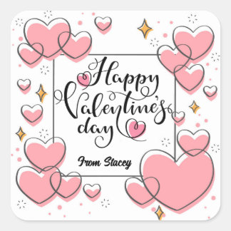 Autocollants de traitement de la Saint-Valentin av