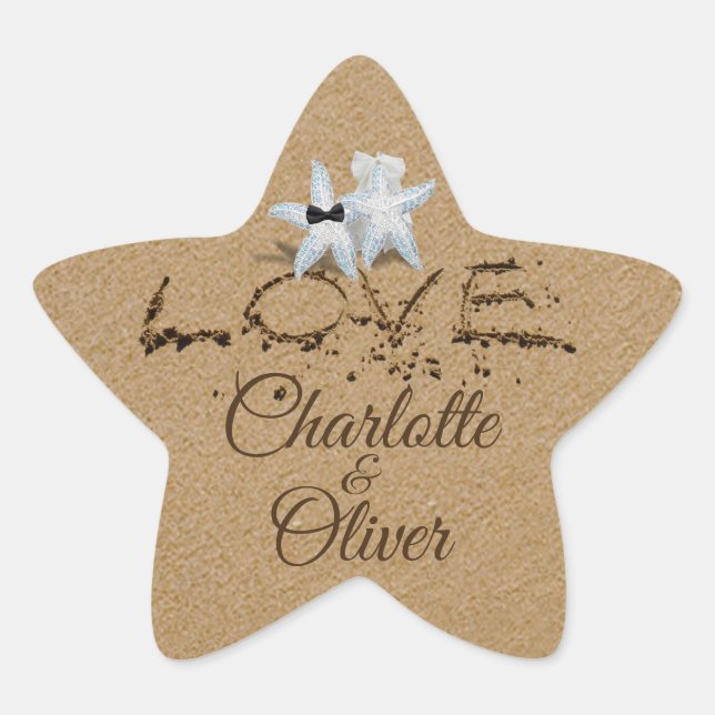 Autocollants de typographie d'amour d'étoile de me (Devant)