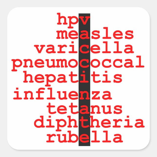 Autocollants de vaccination (Devant)