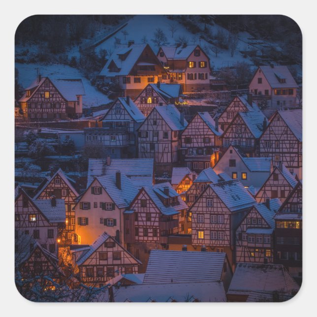 autocollants de village d'hiver (Devant)