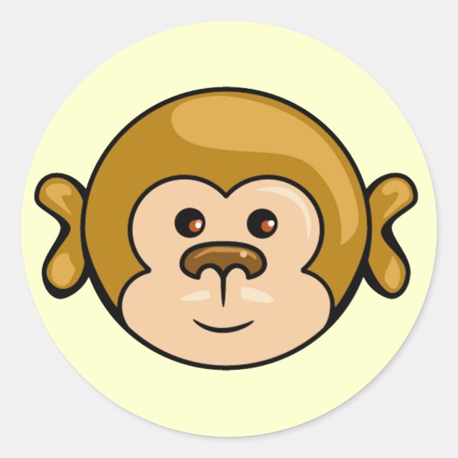 autocollants de visage de singe (Devant)