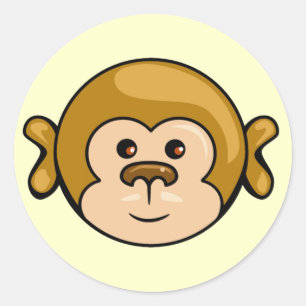 autocollants de visage de singe