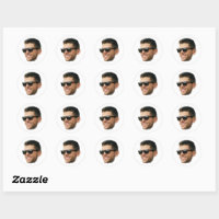 Autocollants de visage personnalisés, Photo de vis