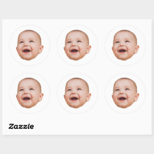 Autocollants de visage personnalisés Photo de visa