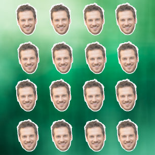 Autocollants de visage personnalisés, visage perso