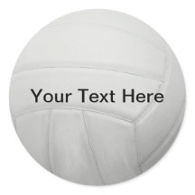 Autocollants de volley-ball personnalisés