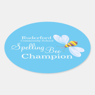 Autocollants d'école personnalisés par champion 