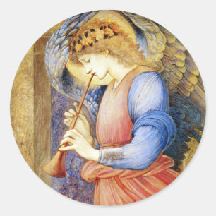 Autocollants d'Edward Burne-Jones d'ange de Noël