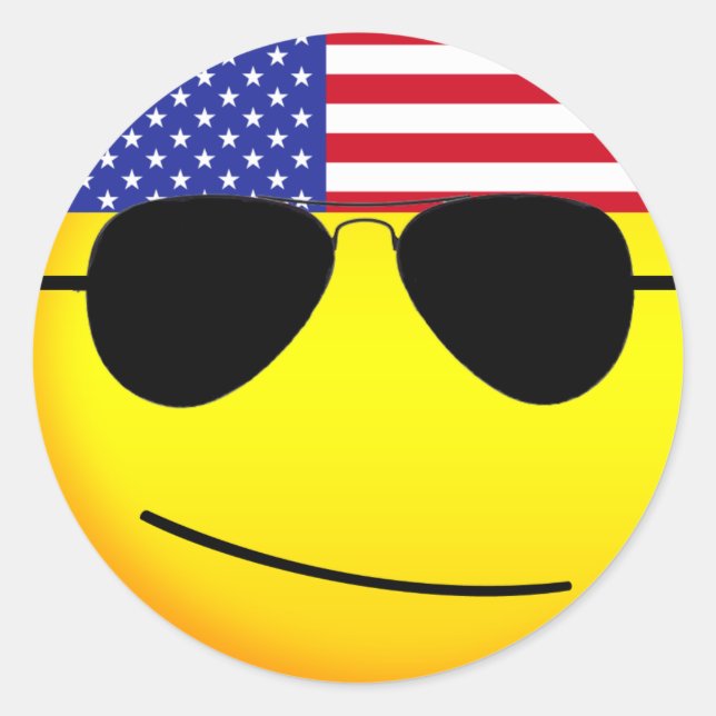 Autocollants d'Emoji de drapeau américain (Devant)