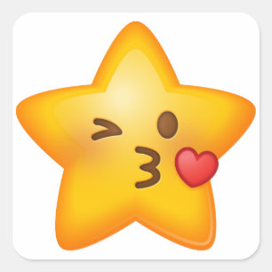 Autocollants d'Emoji d'étoile de Kissy