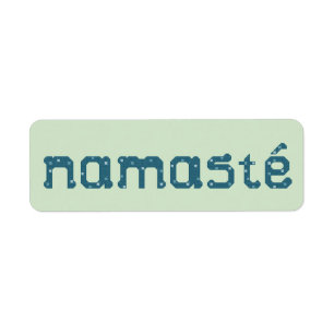 Autocollants d'étiquette de Namaste