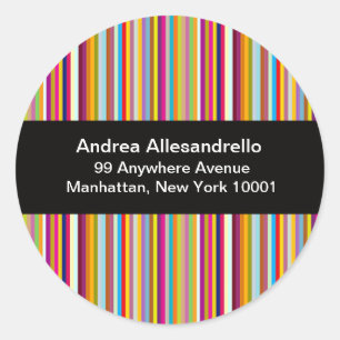 Autocollants d'étiquettes de adresse de retour de