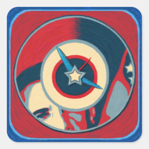 Autocollants d'horloge d'Obama (20)