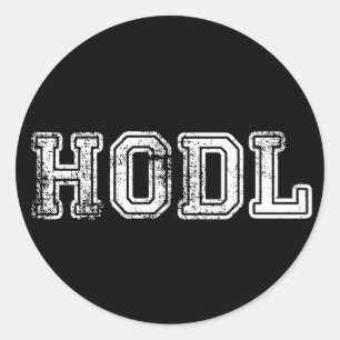 Autocollants d'impression de Hodl Cryptocurrency