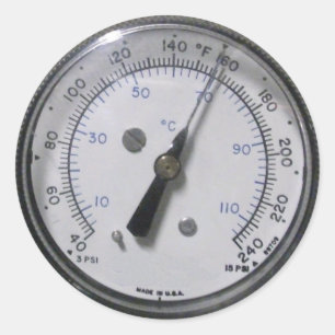 Autocollants d'indicateur de pression