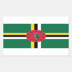 Autocollants dominicains de drapeau
