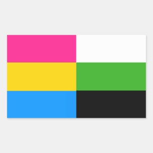 Autocollants drapeau Pansexual/neutrois