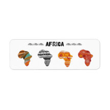 Autocollants du continent africain