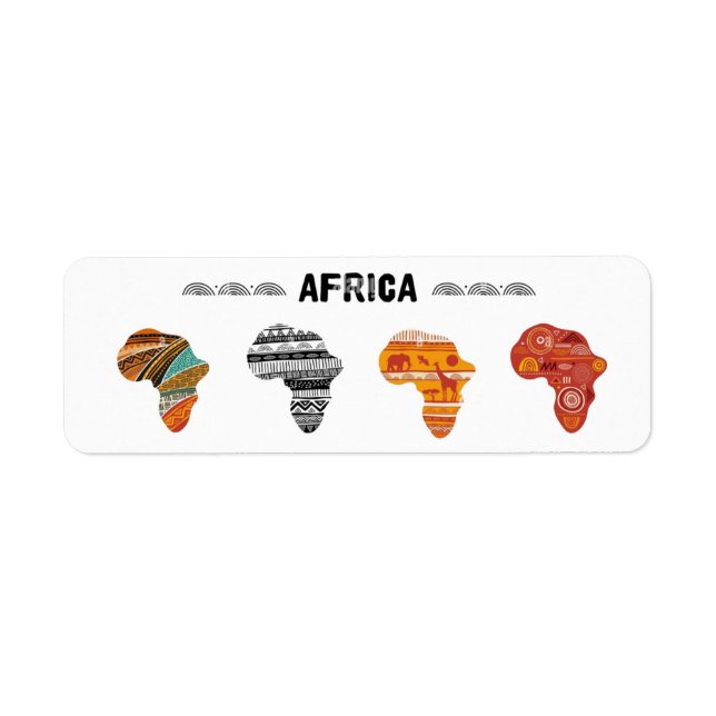 Autocollants du continent africain (Devant)