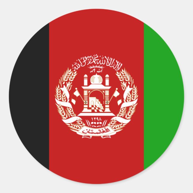 autocollants du drapeau afghan (Devant)