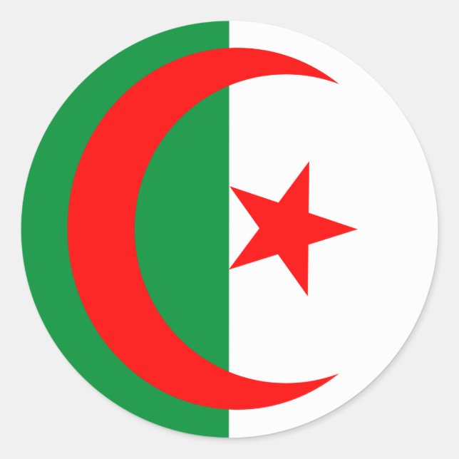 autocollants du drapeau algeria (Devant)
