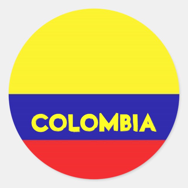 Autocollants du drapeau colombien (Devant)