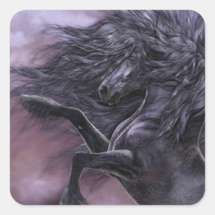 Autocollants du feu de bois d'ébène