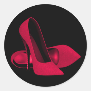Autocollants élégants de chaussures à talons hauts