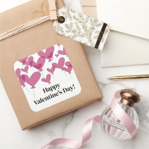 Autocollants élégants de la Saint-Valentin joyeuse
