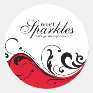 Autocollants élégants d'emballage de rouleau