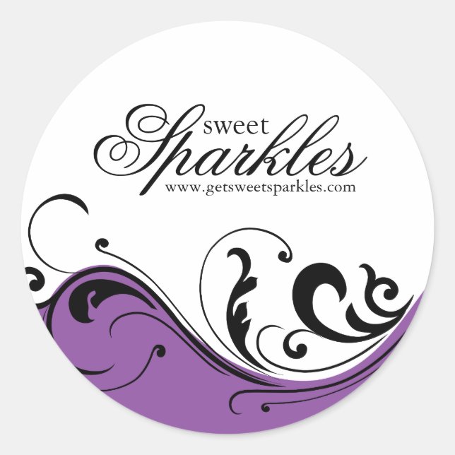 Autocollants élégants d'emballage de rouleau (Devant)