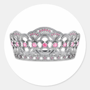 Autocollants élégants rose princesse