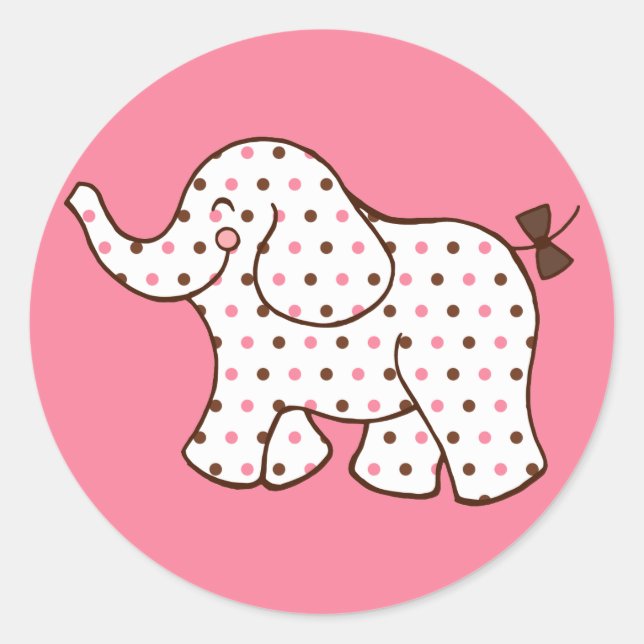 Autocollants Éléphant Bébé (Devant)