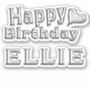 Autocollants Ellie Happy Birthday