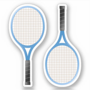 Autocollants en raquettes de tennis bleu